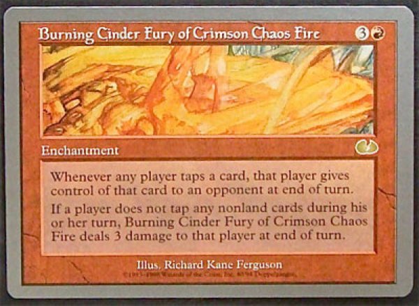 画像1: 【アングルード】 Burning Cinder Fury of Crimson Chaos Fire　赤 40/94 (1)