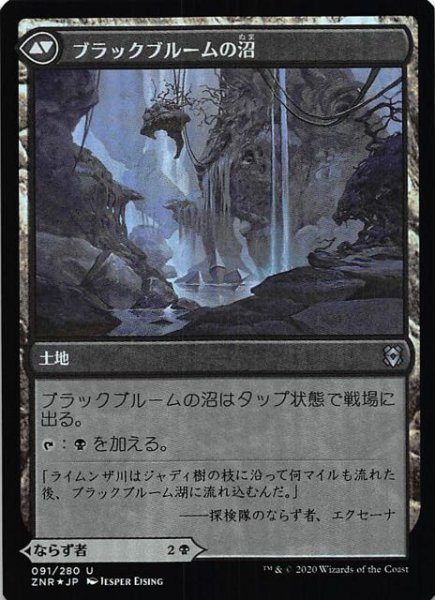 画像2: 【ゼンディカーの夜明け アンコモン FOIL】ブラックブルームのならず者/ブラックブルームの沼 091/280 (2)