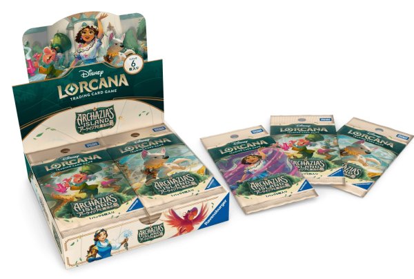 画像1: 予約　タカラトミー(TAKARA TOMY) ディズニー・ロルカナ・TCG 日本語版 ブースターパック アーケイジアと魔法の島　1BOX (1)