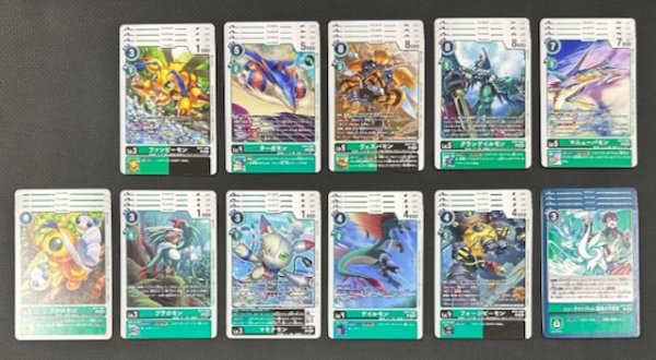 画像1: 【DAWN OF LIBERATOR】緑　アンコモン+コモン 各4枚セット (1)