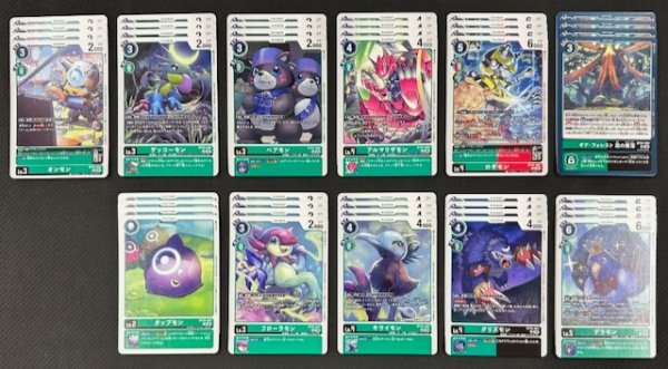 画像1: 【DUAL REVOLUTION】緑　アンコモン+コモン 各4枚セット (1)