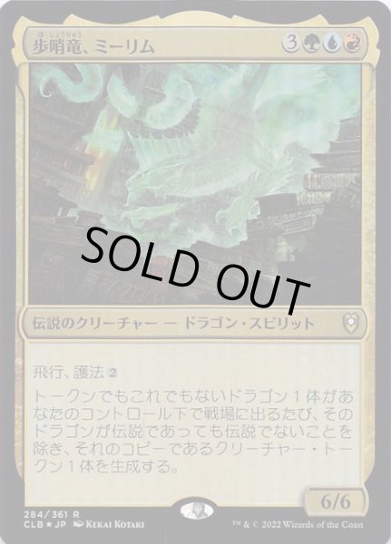 画像1: 【FOIL 統率者レジェンズ：バルダーズ・ゲートの戦い レア】歩哨竜、ミーリム　284/361 (1)