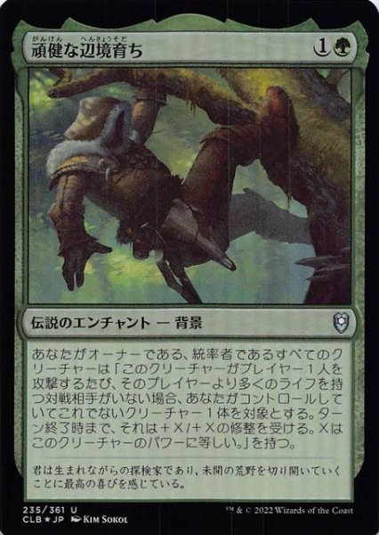 画像1: 【FOIL 統率者レジェンズ：バルダーズ・ゲートの戦い アンコモン】頑健な辺境育ち　235/361 (1)