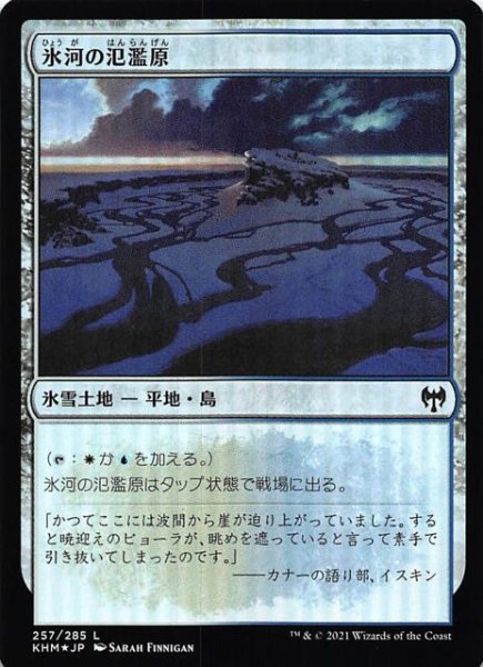 画像1: 【カルドハイム コモン　FOIL】氷河の氾濫原　257/285 (1)