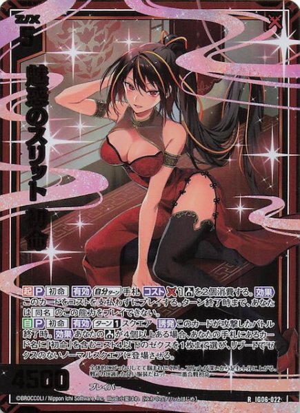 画像1: 【金箔ホロ R】魅惑のスリット 初命　IG06-022 (1)