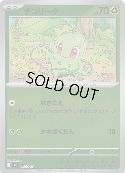 画像1: 【ミラー仕様 スタートデッキ100 バトルコレクション】チコリータ　016/742 (1)