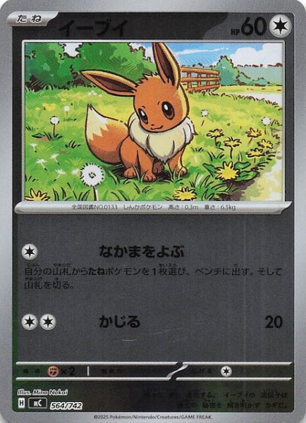 画像1: 【ミラー仕様 スタートデッキ100 バトルコレクション】イーブイ　564/742 (1)