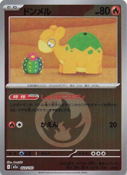 画像1: 【エネルギーマーク仕様 MEGAドリームex】ドンメル　022/193 (1)