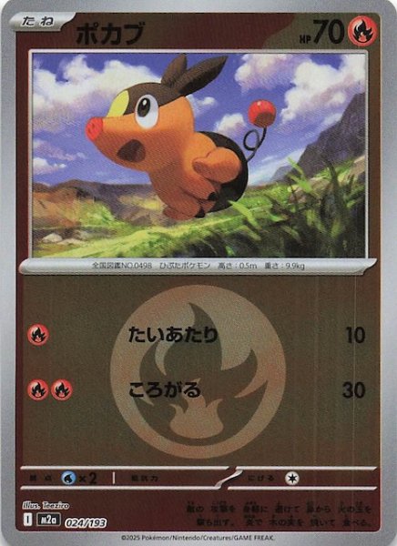 画像1: 【エネルギーマーク仕様 MEGAドリームex】ポカブ　024/193 (1)