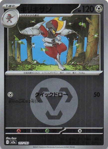 画像1: 【エネルギーマーク仕様 MEGAドリームex】キリキザン　117/193 (1)