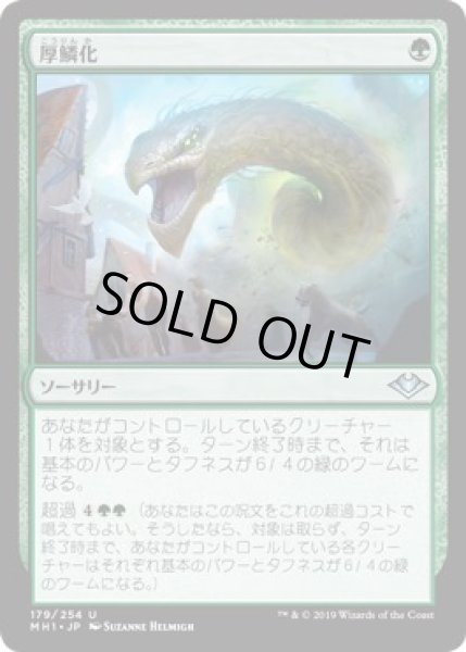 画像1: 【モダンホライゾン　アンコモン】厚鱗化　179/254 (1)