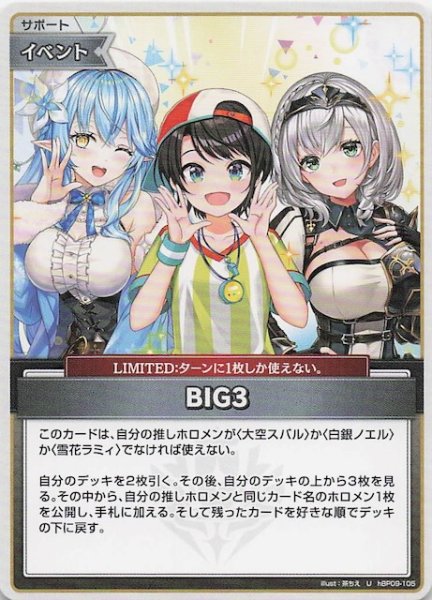 画像1: 【ボリュームヴォルテックス U】BIG3　hBP09-105 (1)