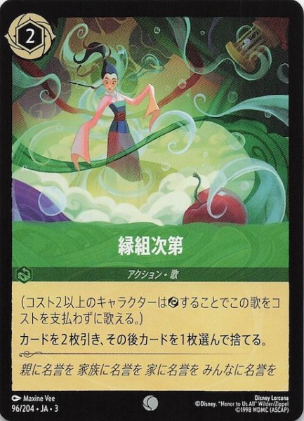 画像1: 【インクランド探訪 コモン】緑組次第　96/204・JA・3 (1)