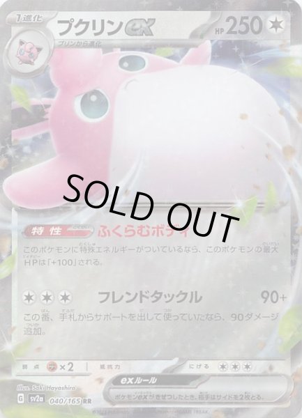画像1: 【ポケモンカード151 RR】プクリンex　040/165 (1)