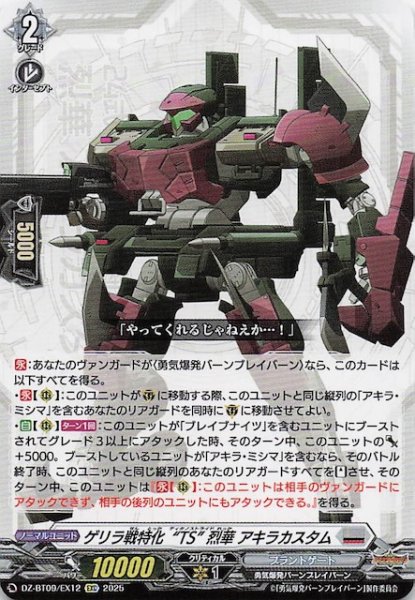 画像1: 【EXC】ゲリラ戦特化“TS” 烈華 アキラカスタム　DZ-BT09/EX12 (1)