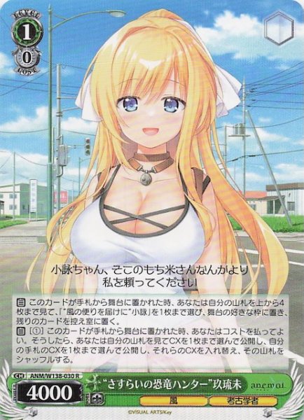 画像1: 【R】“さすらいの恐竜ハンター”玖琉未 ANM/W138-030 (1)