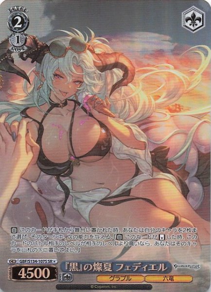 画像1: 【星1 SR】『黒』の燦夏 フェディエル GBF/S134-107S (1)