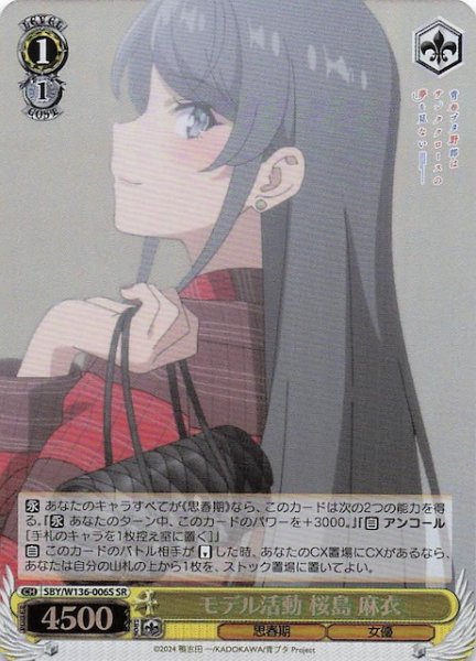 画像1: 【SR】モデル活動 桜島 麻衣　SBY/W136-006S (1)