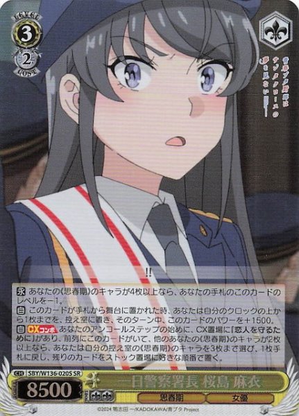 画像1: 【SR】一日警察署長 桜島 麻衣　SBY/W136-020S (1)