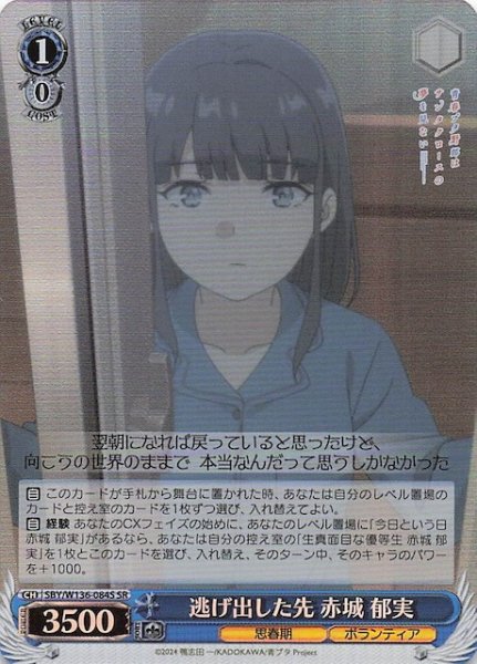 画像1: 【SR】逃げ出した先 赤城 郁実　SBY/W136-084S (1)