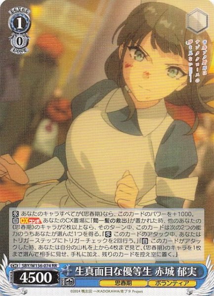 画像1: 【RR】生真面目な優等生 赤城 郁実　SBY/W136-074 (1)