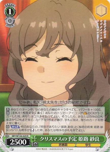 画像1: 【R】クリスマスの予定 姫路 紗良　SBY/W136-029 (1)