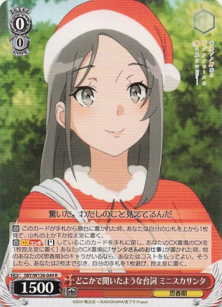 画像1: 【R】どこかで聞いたような台詞 ミニスカサンタ　SBY/W136-049 (1)