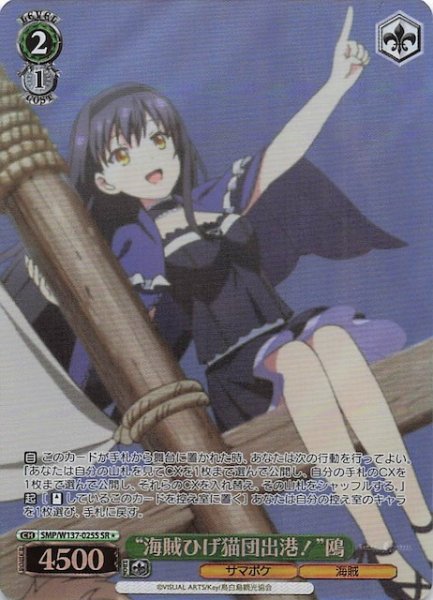 画像1: 【星1 SR】“海賊ひげ猫団出港！”鴎　SMP/W137-025S (1)