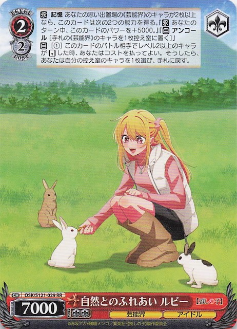 ヴァイスシュヴァルツ 推しの子 自然とのふれあい ルビー SSP 箔押しサイン ヴァイスシュヴァルツ 自然とのふれあい ルビー SSP - メルカリ